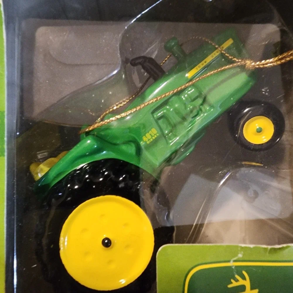 Lot‎ Of 2 ENESCO John Deere Tractor Hanging Ornament/Shelf Decor (2000)